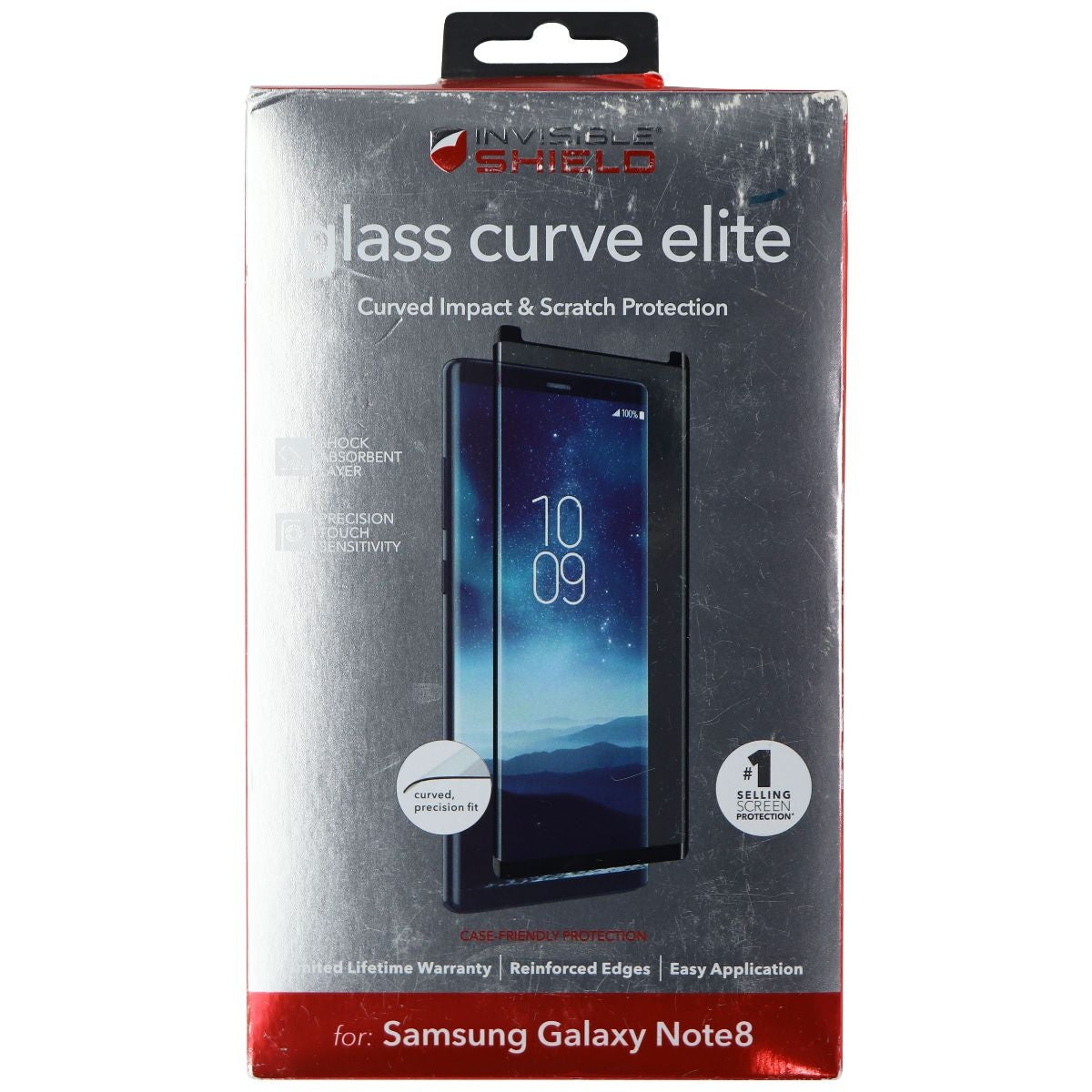 ZAGG InvisibleShield (Glass Curve Elite) Protector for Samsung Note8 - Clear Cell Phone - Screen Protectors Zagg    - Simple Cell Bulk Wholesale Pricing - USA Seller