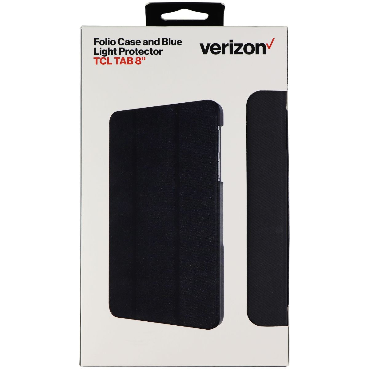 Verizon Hardshell Folio Case and Screen Protector for TCL Tab 8-inch - Black iPad/Tablet Accessories - Cases, Covers, Keyboard Folios Verizon    - Simple Cell Bulk Wholesale Pricing - USA Seller