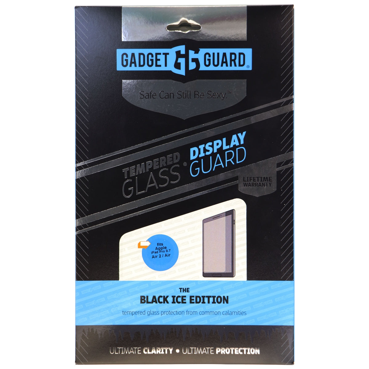 Gadget Guard Black Ice Tempered Glass Screen Protector iPad Air 2/iPad Pro 9.7 Cell Phone - Screen Protectors Gadget Guard    - Simple Cell Bulk Wholesale Pricing - USA Seller