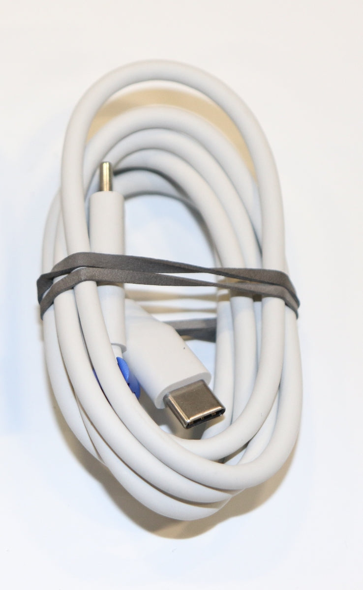 Google 3.5Ft Charge and Sync Data Cable for USB-C Devices - White/Blue Notch Cell Phone - Cables & Adapters Google    - Simple Cell Bulk Wholesale Pricing - USA Seller