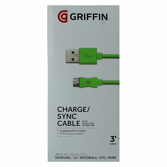 Griffin ( GC40594 ) Charge/Sync Cable for Micro - USB Devices - Neon Green Cell Phone - Cables & Adapters Griffin    - Simple Cell Bulk Wholesale Pricing - USA Seller