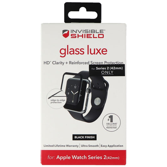ZAGG InvisibleShield Glass Luxe Screen Protector for Apple Watch Series 2 Black Smart Watch Accessories - Screen Protectors Zagg    - Simple Cell Bulk Wholesale Pricing - USA Seller