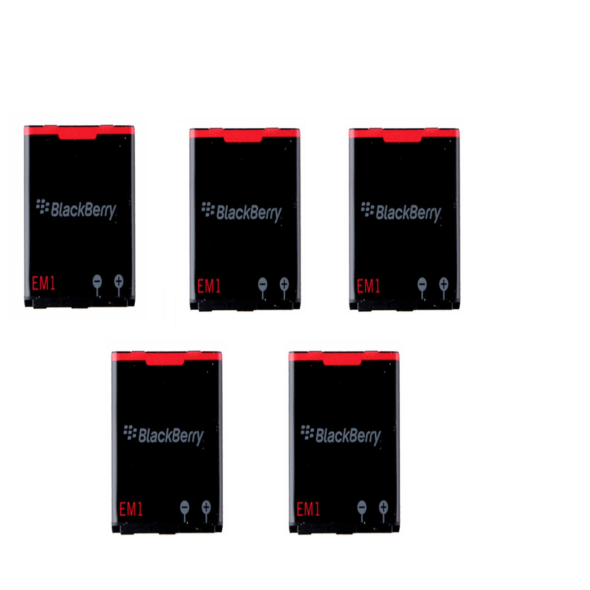 KIT 5x Blackberry EM1 9350 mAh Replacement Battery for BlackBerry Curve 9350 Cell Phone - Batteries Blackberry    - Simple Cell Bulk Wholesale Pricing - USA Seller