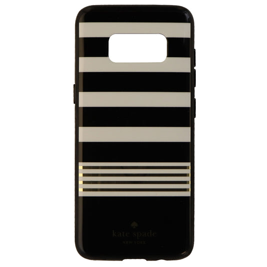 Kate Spade New York Hardshell Case for Galaxy S8 - Black White Gold Stripes Cell Phone - Cases, Covers & Skins Kate Spade    - Simple Cell Bulk Wholesale Pricing - USA Seller