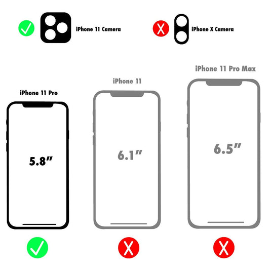 Verizon Hybrid Case and Glass Screen Protector for iPhone 11 Pro (5.8) - Clear Cell Phone - Cases, Covers & Skins Verizon    - Simple Cell Bulk Wholesale Pricing - USA Seller