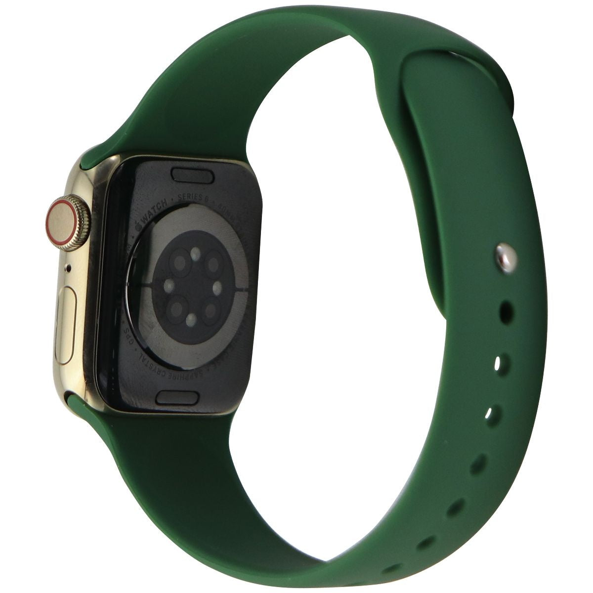 Apple Watch Series 6 (GPS + LTE) A2293 40mm Gold Stainless Steel/Green Sp Band Smart Watches Apple    - Simple Cell Bulk Wholesale Pricing - USA Seller