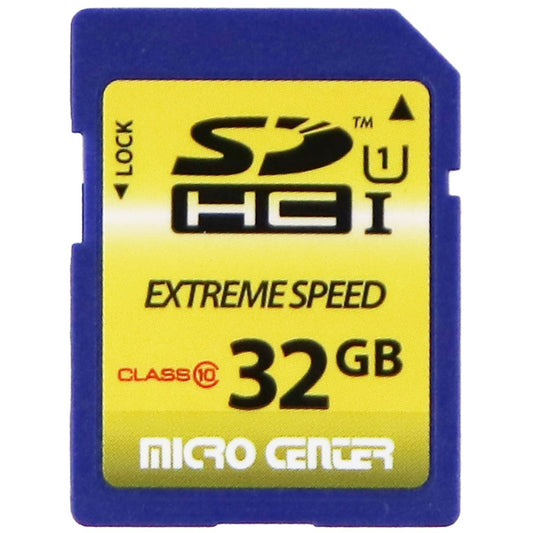 Micro Center Extreme Speed SDHC U1 Class 10 (32GB) Memory Card - Blue Cell Phone - Memory Cards Micro Center    - Simple Cell Bulk Wholesale Pricing - USA Seller