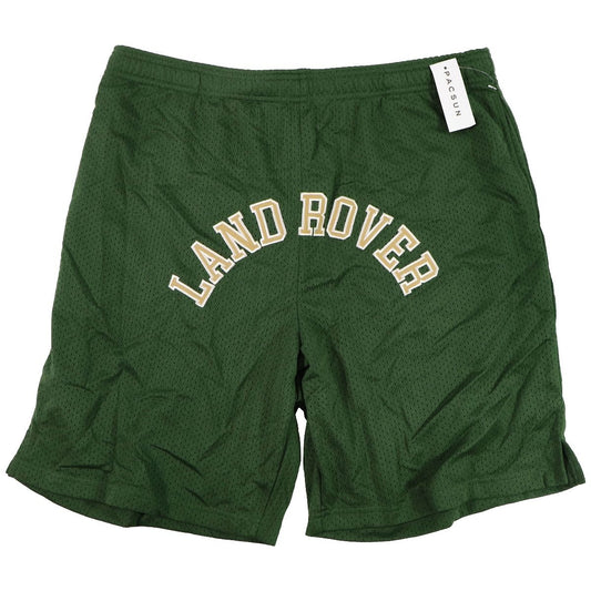 PacSun Mens Land Rover Gym Shorts - Green with Logo (LG) Large 664898 Other Sporting Goods PacSun    - Simple Cell Bulk Wholesale Pricing - USA Seller