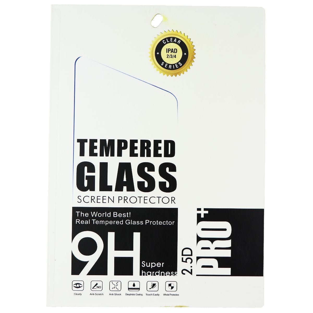 Unbranded Pro+ Tempered Glass Screen Protector for Apple iPad 2/3/4 - Clear Cell Phone - Screen Protectors Unbranded    - Simple Cell Bulk Wholesale Pricing - USA Seller