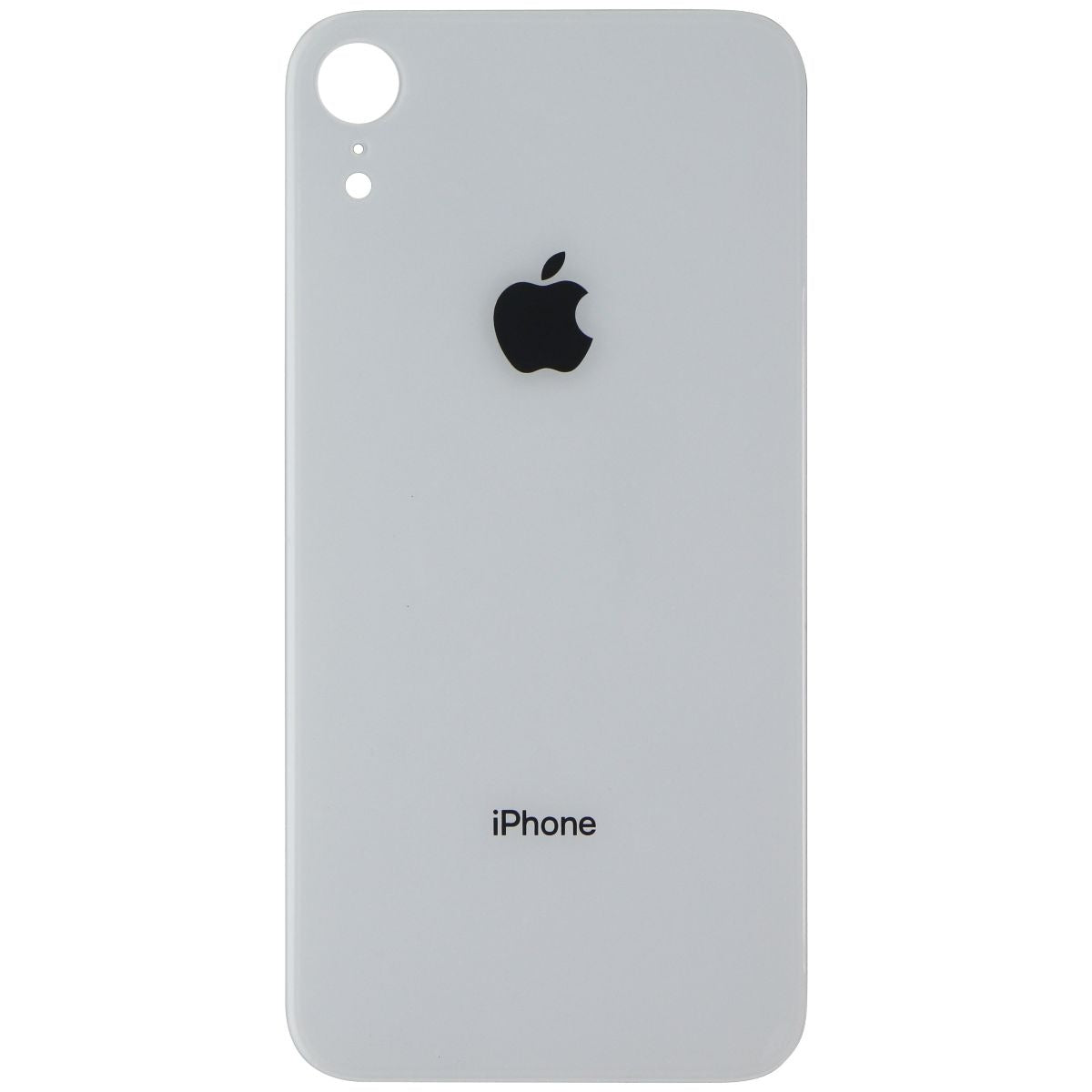 Repair Part - Back Glass Panel for Apple iPhone XR - White with Logo Cell Phone - Replacement Parts & Tools Unbranded    - Simple Cell Bulk Wholesale Pricing - USA Seller