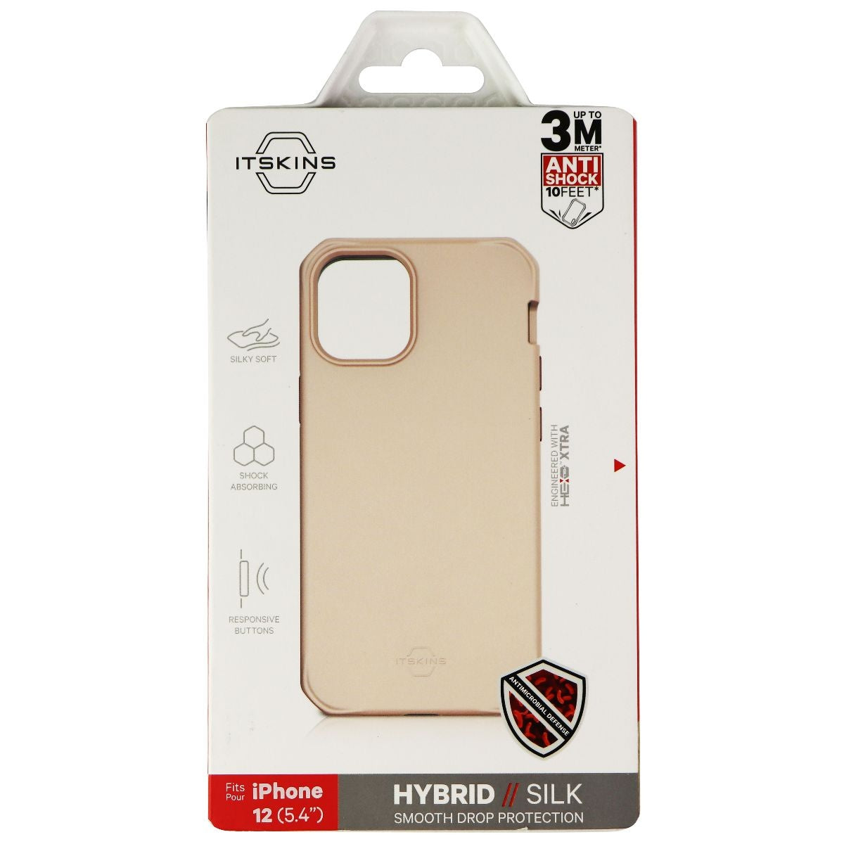 ITSKINS Hybrid Silk Protective Case for Apple iPhone 12 Mini - Light Pink Cell Phone - Cases, Covers & Skins ITSKINS    - Simple Cell Bulk Wholesale Pricing - USA Seller