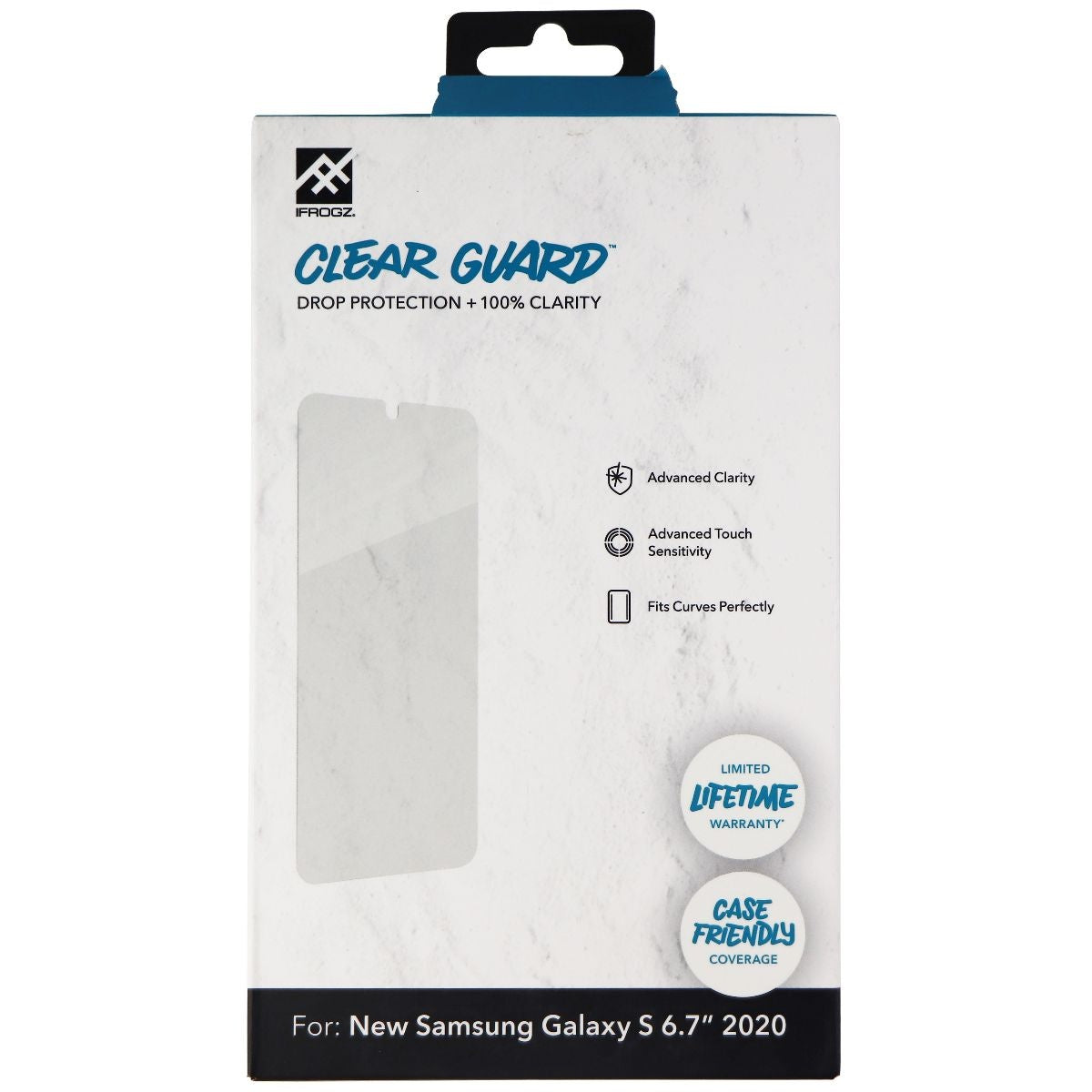 iFrogz Clear Guard Film Screen Protector for Samsung Galaxy (S20+) - Clear Cell Phone - Screen Protectors iFrogz    - Simple Cell Bulk Wholesale Pricing - USA Seller