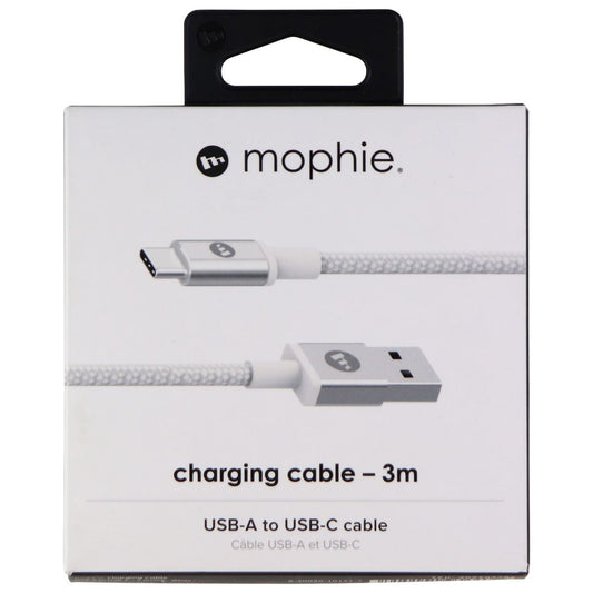 mophie Fast Charge USB-A Cable to USB-C - 3-Meter (9-Foot) Cable - White Cell Phone - Cables & Adapters Mophie    - Simple Cell Bulk Wholesale Pricing - USA Seller