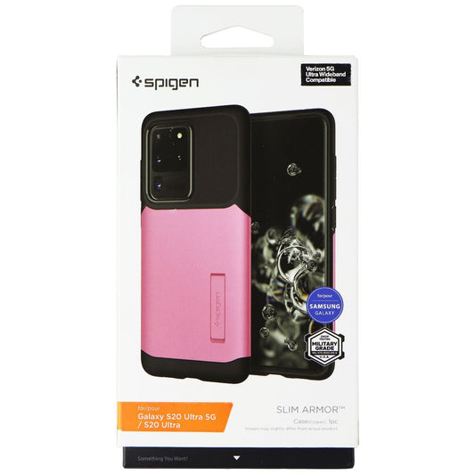 Spigen Slim Armor Case for Samsung Galaxy S20 Ultra 5G - Rusty Pink/Black Cell Phone - Cases, Covers & Skins Spigen    - Simple Cell Bulk Wholesale Pricing - USA Seller