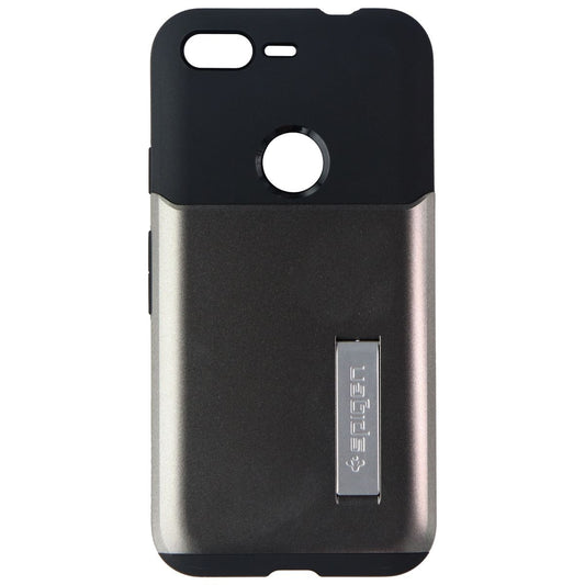 Spigen Slim Armor Case with Kickstand for Pixel XL 1st Gen 2016 - Gunmetal Cell Phone - Cases, Covers & Skins Spigen    - Simple Cell Bulk Wholesale Pricing - USA Seller