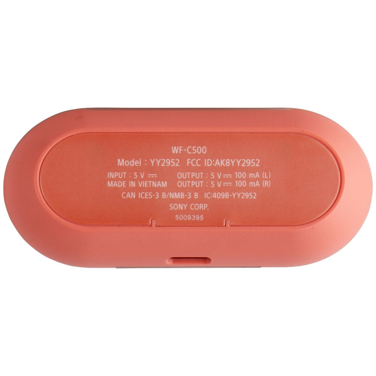 Sony Replacement Charging Case for WF-C500 Earbuds - Coral Portable Audio & Headphones - Replacement Parts & Tools Sony    - Simple Cell Bulk Wholesale Pricing - USA Seller