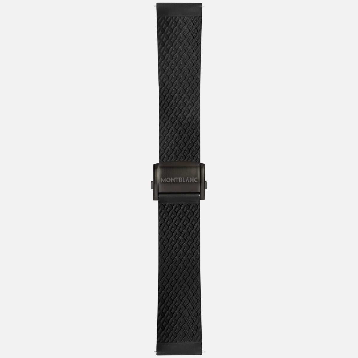 Montblanc Summit 2 (22mm) Black Rubber Strap with Adjustable Black Clasp Smart Watch Accessories - Watch Bands MontBlanc    - Simple Cell Bulk Wholesale Pricing - USA Seller