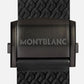 Montblanc Summit 2 (22mm) Black Rubber Strap with Adjustable Black Clasp Smart Watch Accessories - Watch Bands MontBlanc    - Simple Cell Bulk Wholesale Pricing - USA Seller