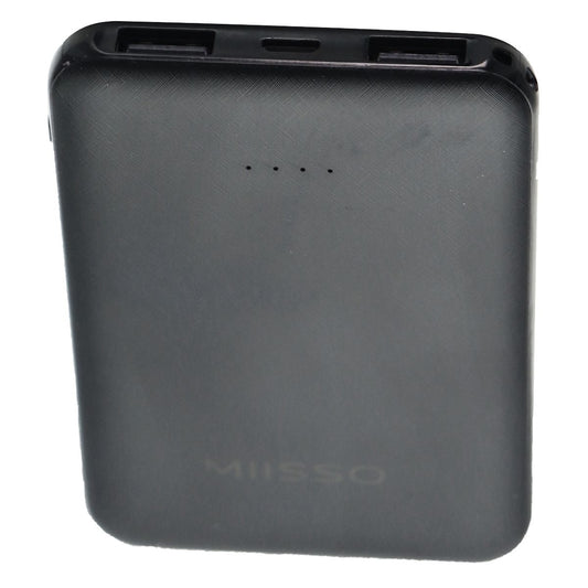 MIISSO Ultra-Thin Power Bank 5000mAh Portable USB Power Bank - Black Cell Phone - Chargers & Cradles MISSO    - Simple Cell Bulk Wholesale Pricing - USA Seller