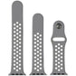 Apple (38mm) Nike Sport Band for Apple Watch 38/40/41mm - Flat Silver/White Smart Watch Accessories - Watch Bands Apple    - Simple Cell Bulk Wholesale Pricing - USA Seller