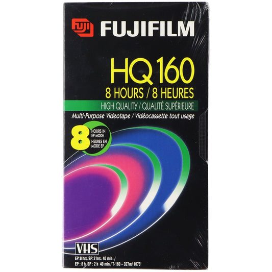 Fujifilm HQ160 Standard Grade VHS Video Tape (Up to 8 Hours) Movies - VHS Tapes Fujifilm    - Simple Cell Bulk Wholesale Pricing - USA Seller