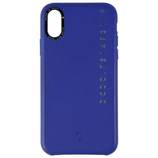 Decoded Leather Shell Case for Apple iPhone Xs and iPhone X - Blue DCDD Edition Cell Phone - Cases, Covers & Skins Decoded    - Simple Cell Bulk Wholesale Pricing - USA Seller