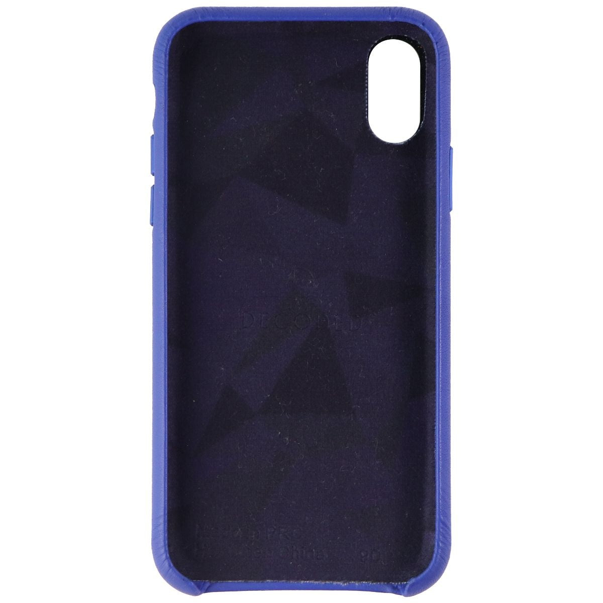 Decoded Leather Shell Case for Apple iPhone Xs and iPhone X - Blue DCDD Edition Cell Phone - Cases, Covers & Skins Decoded    - Simple Cell Bulk Wholesale Pricing - USA Seller