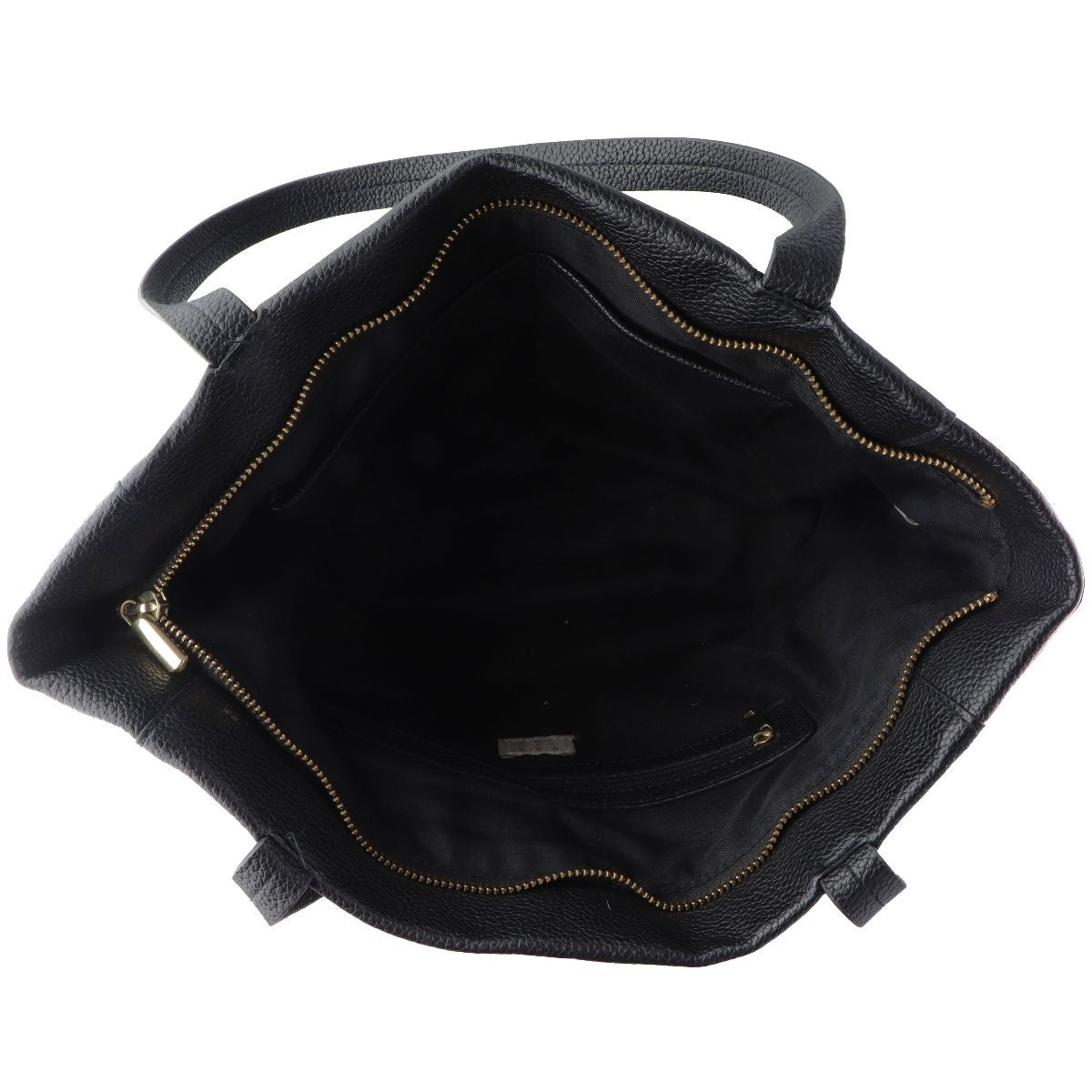 A New Day Faux Leather Purse Handbag with Exterior Zipper - Black/Gold Other Sporting Goods A New Day    - Simple Cell Bulk Wholesale Pricing - USA Seller