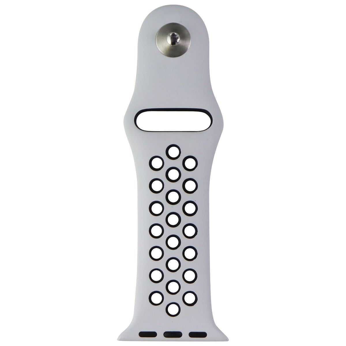 Apple 41mm Replacement Nike Clasp for Apple Watch 38/40/41mm - Pure Platinum/Blk Smart Watch Accessories - Watch Bands Apple    - Simple Cell Bulk Wholesale Pricing - USA Seller