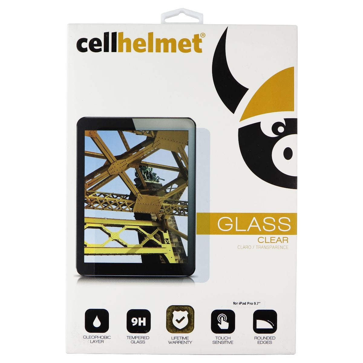 CellHelmet Tempered Glass for Apple iPad Pro (9.7) 5th/6th Gen - Clear Cell Phone - Screen Protectors CellHelmet    - Simple Cell Bulk Wholesale Pricing - USA Seller
