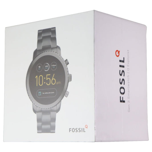 Fossil Q Explorist Gen 3 Stainless Steel 46mm Smartwatch - Smoke Smart Watches Fossil    - Simple Cell Bulk Wholesale Pricing - USA Seller