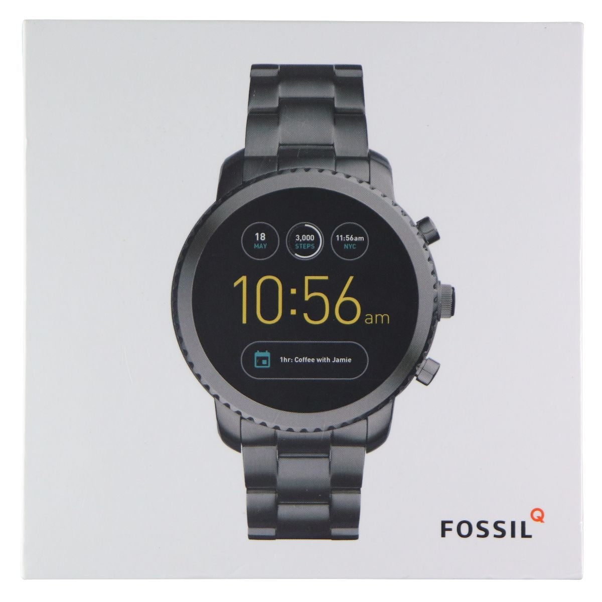 Fossil Q Explorist Gen 3 Stainless Steel 46mm Smartwatch Smoke