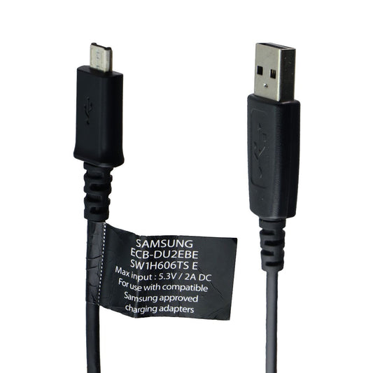 Samsung OEM Charge/Sync USB to Micro-USB Cable - Black ECB-DU2EBE / Flared Ends Cell Phone - Cables & Adapters Samsung    - Simple Cell Bulk Wholesale Pricing - USA Seller