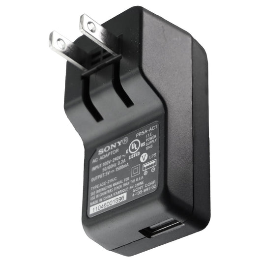 Sony (5V/1.5A) Single Port USB Wall Charger - Black (PRSA-AC1) Cell Phone - Chargers & Cradles Sony    - Simple Cell Bulk Wholesale Pricing - USA Seller