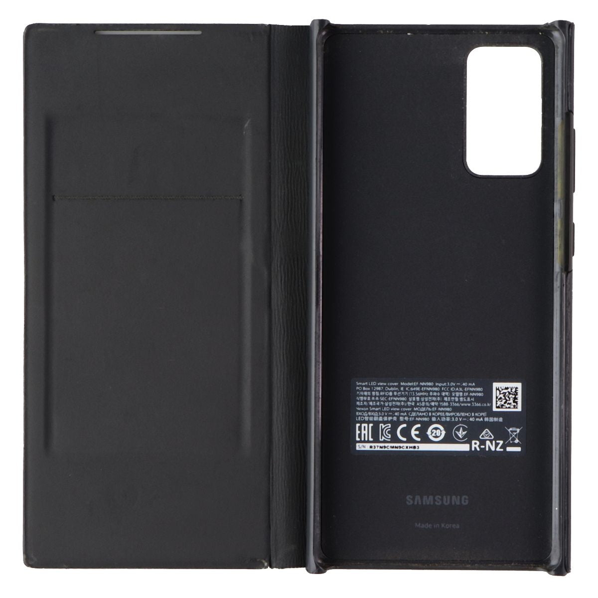 Samsung Official Smart LED View Cover for Samsung Galaxy Note 20 - Black Cell Phone - Cases, Covers & Skins Samsung    - Simple Cell Bulk Wholesale Pricing - USA Seller