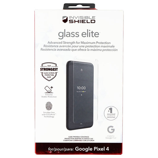 ZAGG InvisibleShield Glass Elite Screen Protector for Google Pixel 4 Cell Phone - Screen Protectors Zagg    - Simple Cell Bulk Wholesale Pricing - USA Seller
