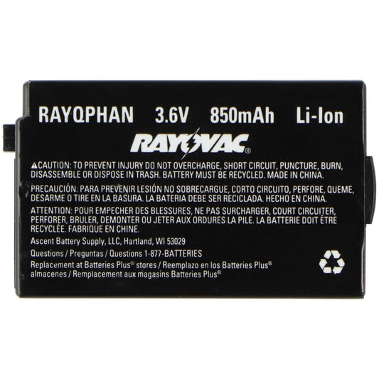 RAYOVAC RAYQPHAN (3.6V/850mAh) Li-Ion Rechargeable Battery Computer Parts - Power Supplies Rayovac    - Simple Cell Bulk Wholesale Pricing - USA Seller