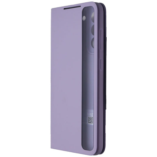 Samsung S-View Flip Cover Case for Galaxy S21 FE (5G) - Lavender Purple/Clear Cell Phone - Cases, Covers & Skins Samsung    - Simple Cell Bulk Wholesale Pricing - USA Seller