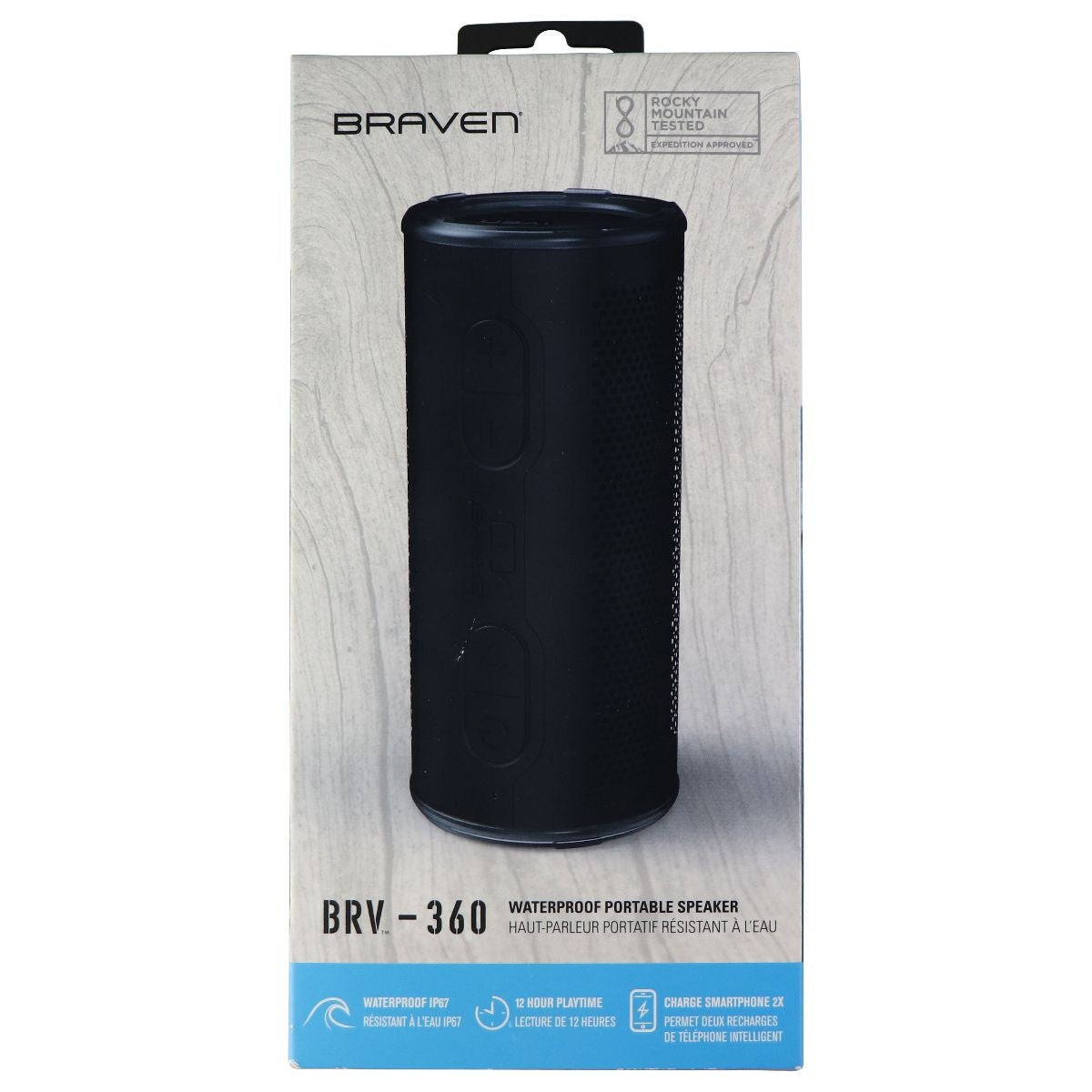 Braven BRV-360 Series Waterproof Portable 360 Degree Speaker - Black -  Simple Cell Shop
