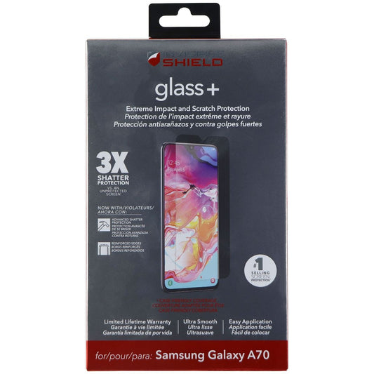 ZAGG InvisibleShield (Glass+) Screen Protector for Samsung Galaxy A70 - Clear Cell Phone - Screen Protectors Zagg    - Simple Cell Bulk Wholesale Pricing - USA Seller