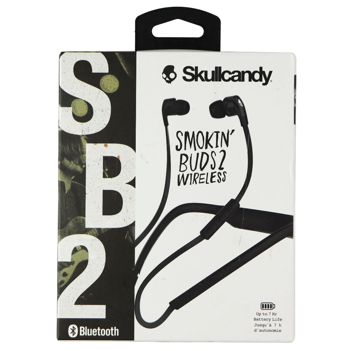 Skullcandy Smokin Buds 2 Wireless Bluetooth In Ear Headphones - Black Portable Audio - Headphones Skullcandy    - Simple Cell Bulk Wholesale Pricing - USA Seller