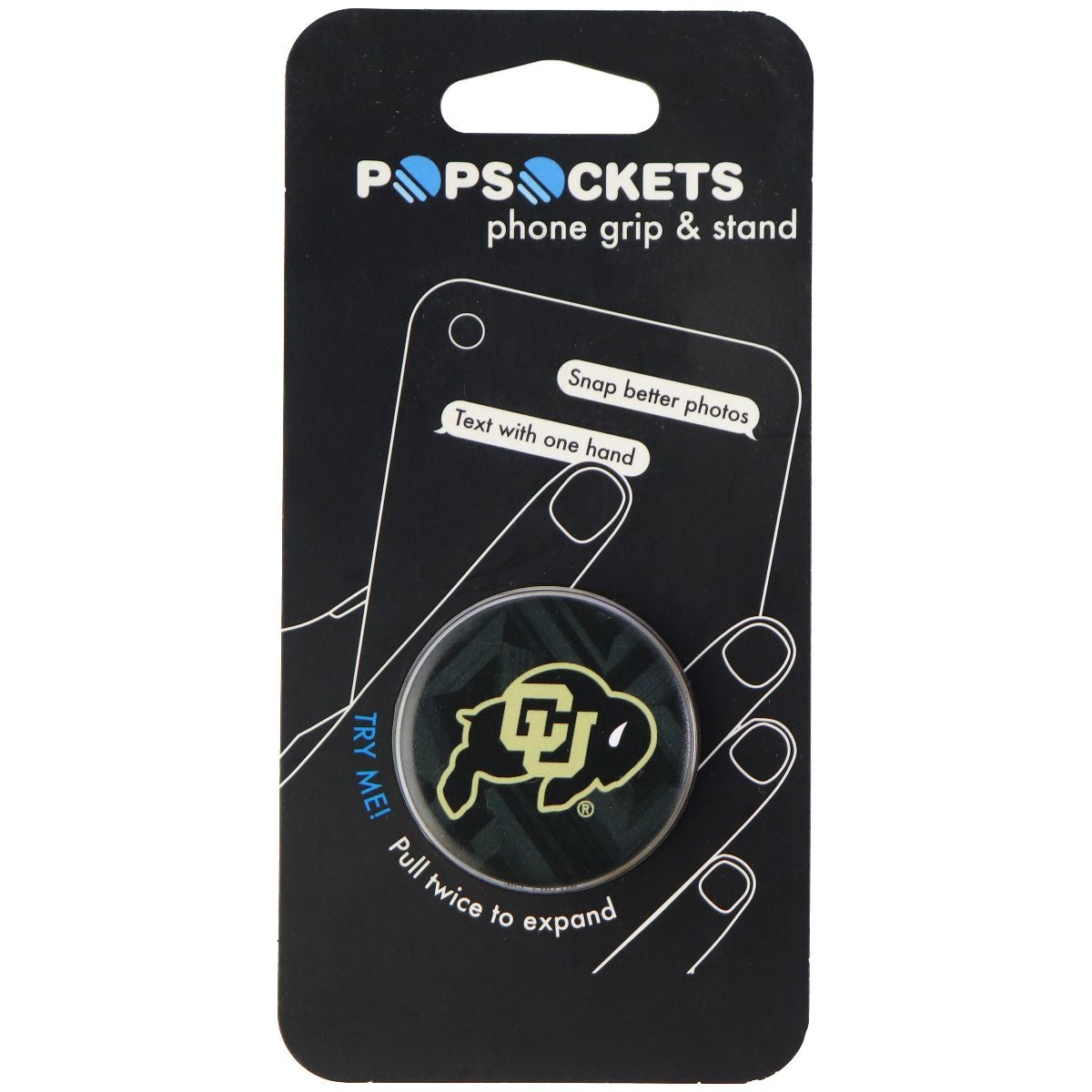 PopSockets: Collapsible Grip & Stand - University of Colorado Buffaloes Cell Phone - Mounts & Holders PopSockets    - Simple Cell Bulk Wholesale Pricing - USA Seller