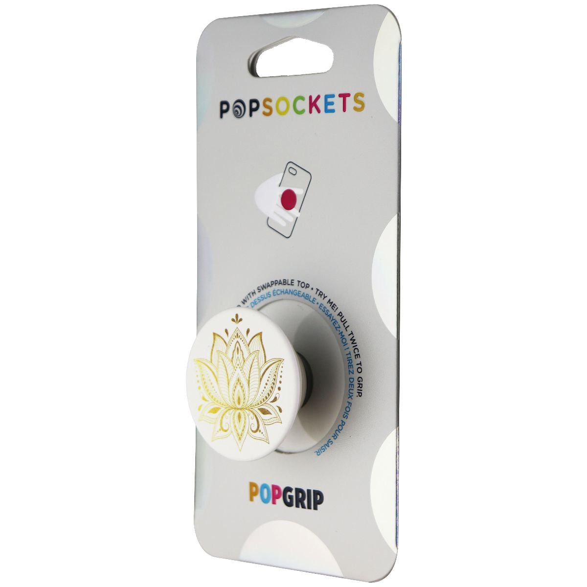 PopSockets PopGrip Expanding Stand and Grip with Swappable Top - Golden Prana Cell Phone - Mounts & Holders PopSockets    - Simple Cell Bulk Wholesale Pricing - USA Seller