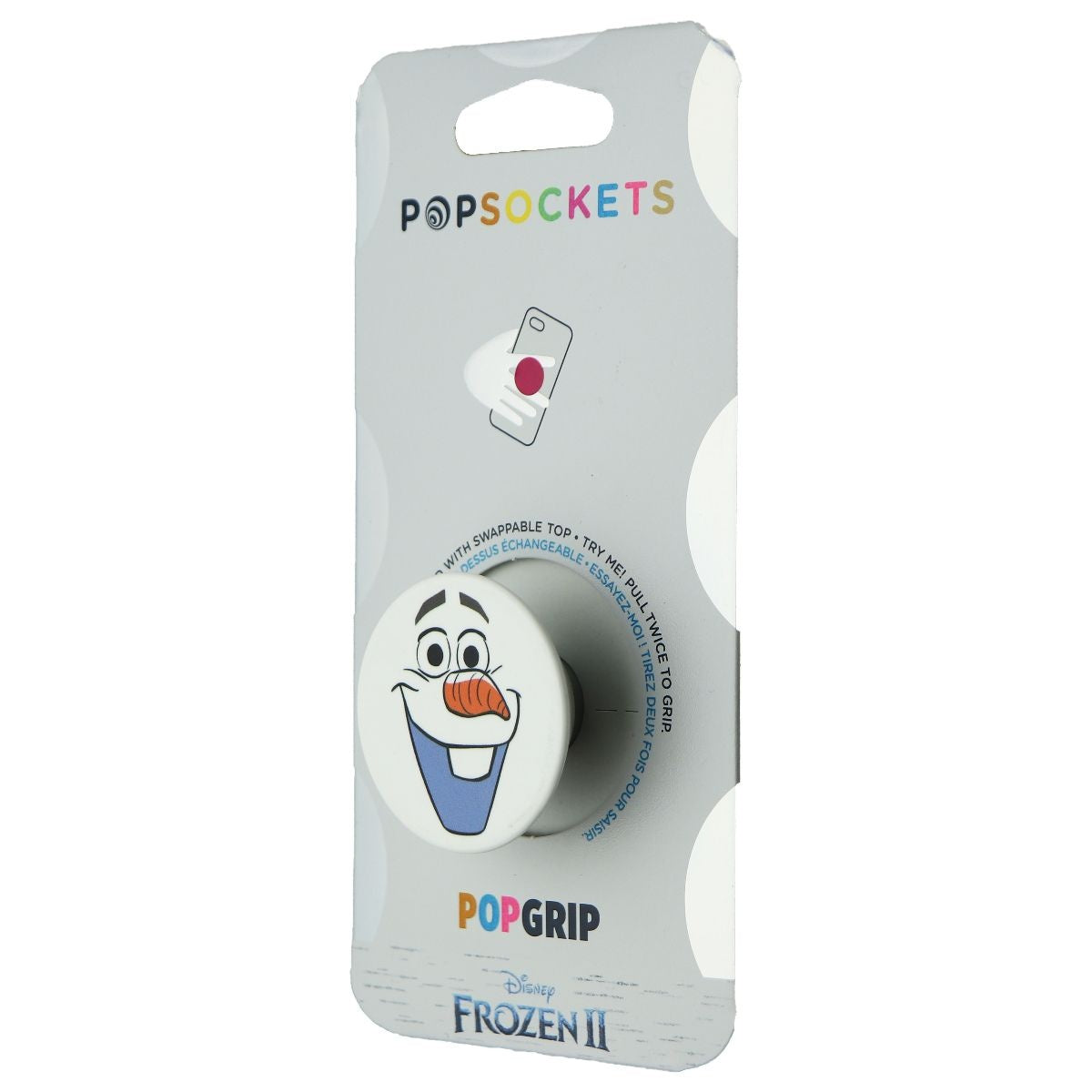PopSockets: PopGrip with Swappable Top for Phones & Tablets - Frozen Olaf Gloss Cell Phone - Mounts & Holders PopSockets    - Simple Cell Bulk Wholesale Pricing - USA Seller