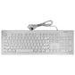 Macally Universal Wired USB 104 Key Keyboard for PC & More - White (MKEYE) Keyboards/Mice - Keyboards & Keypads Macally    - Simple Cell Bulk Wholesale Pricing - USA Seller
