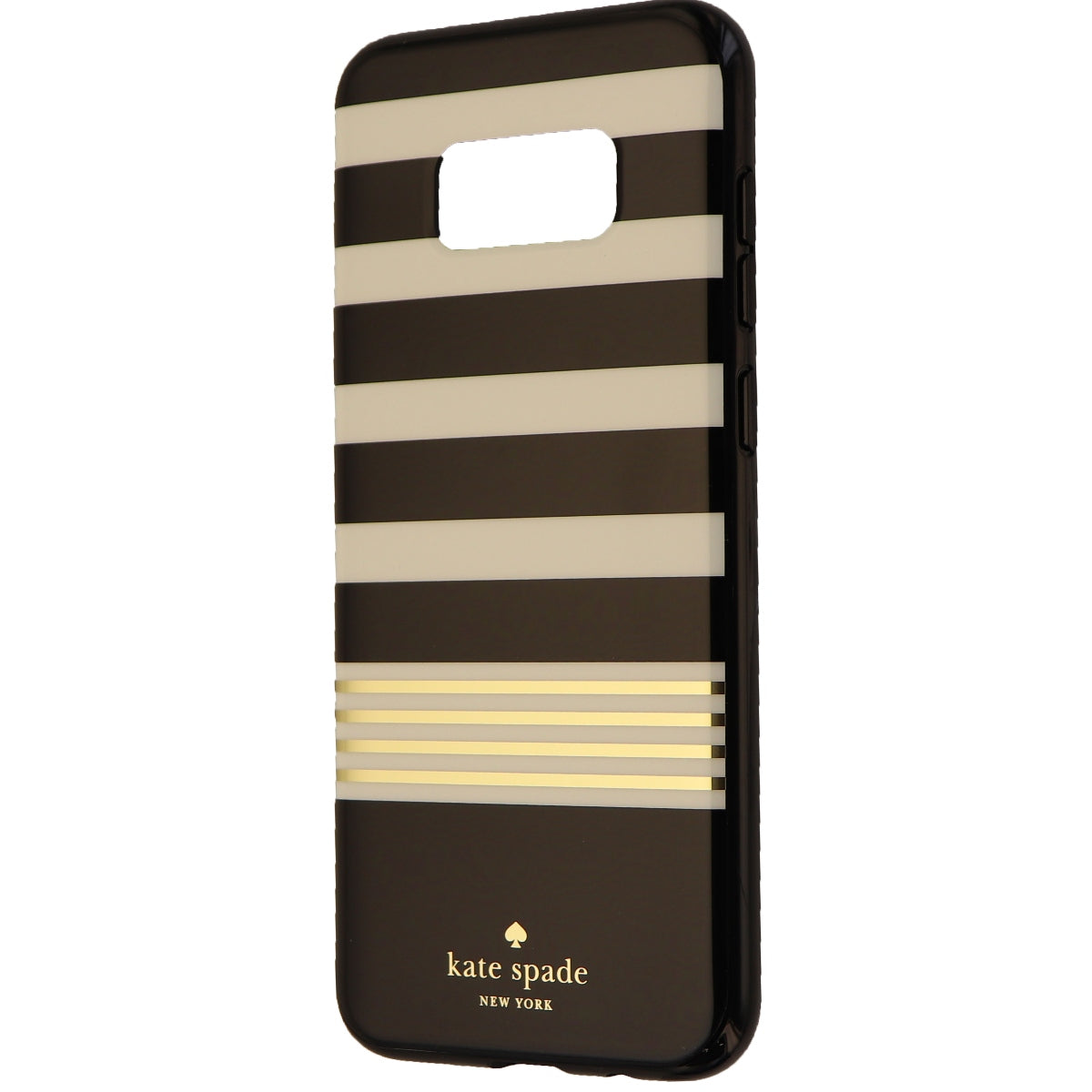 Kate Spade Hardshell Case Cover for Samsung Galaxy S8+ (Plus) - White/Black/Gold Cell Phone - Cases, Covers & Skins Kate Spade    - Simple Cell Bulk Wholesale Pricing - USA Seller