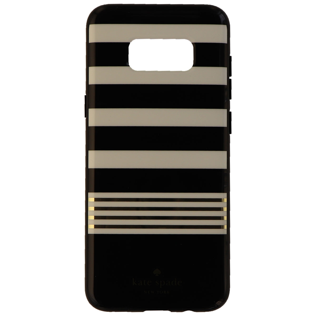 Kate Spade Hardshell Case Cover for Samsung Galaxy S8+ (Plus) - White/Black/Gold Cell Phone - Cases, Covers & Skins Kate Spade    - Simple Cell Bulk Wholesale Pricing - USA Seller