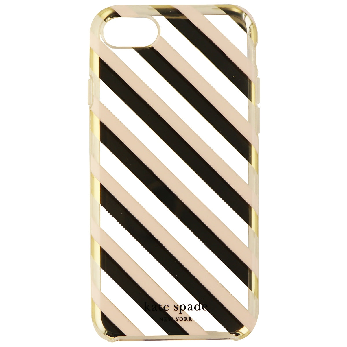 Kate Spade Protective Hardshell Case for iPhone 8/7 - Diagonal Stripe Blush Cell Phone - Cases, Covers & Skins Kate Spade    - Simple Cell Bulk Wholesale Pricing - USA Seller