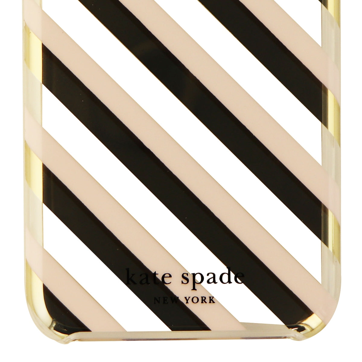 Kate Spade Protective Hardshell Case for iPhone 8/7 - Diagonal Stripe Blush Cell Phone - Cases, Covers & Skins Kate Spade    - Simple Cell Bulk Wholesale Pricing - USA Seller