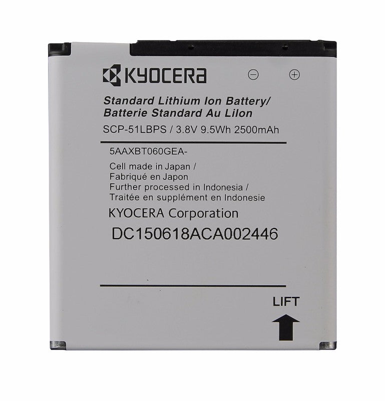 OEM Kyocera SCP-51LBPS 2500 mAh Replacement Battery for Kyocera Torque E6710 Cell Phone - Batteries Kyocera    - Simple Cell Bulk Wholesale Pricing - USA Seller